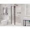 Anzzi 33.3 in. x 72 in. H Hinged Frameless Shower Door in Matte Black w/ Tsunami Guard Tempered Glass SD-AZ14-01MB - alternate 1